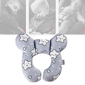 Infant Baby Car Seat Pillow U Shaped Head Neck Support Breathable PP Cotton