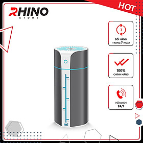 Máy phun sương xông tinh dầu tạo ẩm cao cấp Rhino H104 dung tích 1000ml, không gây tiếng ồn, tích hợp đèn ngủ RGB nhiều màu, có chế độ tự ngắt - Hàng chính hãng