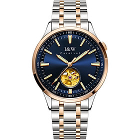 Đồng hồ nam chính hãng IW CARNIVAL IW590G-2 Kính sapphire ,chống xước,Chống nước ,Bảo hành 24 tháng,Máy cơ (Automatic),Dây kim loại thép không gỉ 316L,thiết kế lộ cơ