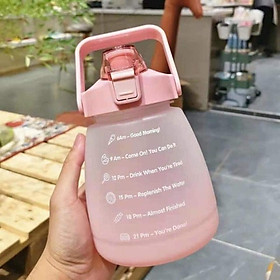Bình nước nhựa chia vạch nhắc uống 1.3l