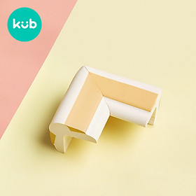 Mút Cao Su Dán, Bọc Cạnh, Góc Bàn An Toàn Cho Bé - KUB - Bộ 4 Bọc Góc - New Cream