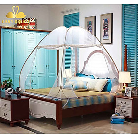 Mua Mùng chụp tự bung gấp gọn người lớn - màn chụp tự bung - cao 1m65 - khóa inox loại tốt vải dày - cao cấp EASY DREAM