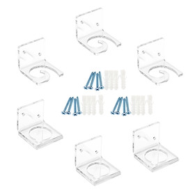 Clear Fishing Rod Holder 3-Rod Pole Rack Storage Bracket Fishing Gifts