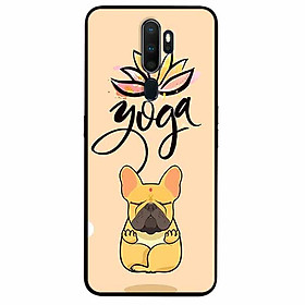 Ốp lưng in cho Oppo A9 2020  Mẫu Cún Yoga