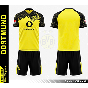 Bộ Quần Áo Bóng Đá Người Lớn - Dortmund ( vải thun )