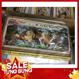 Mua Tranh thêu chữ thập mã đáo thành công 200x90cm