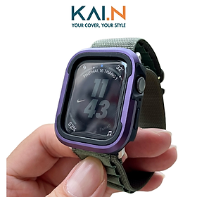 Ốp Case Bảo Vệ Viền Hợp Kim Dành Cho Apple Watch Ultra / Apple Watch Series, Kai.N Guard Case, Kết Hợp Lớp Đệm TPU - Hàng Chính Hãng