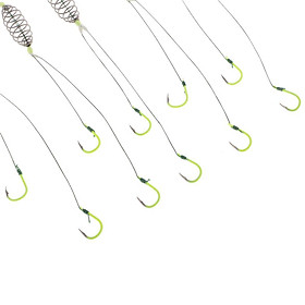 5 Pieces Spring Explosion Fishing Hook Group Carp Fishing Circle Barbed Hook