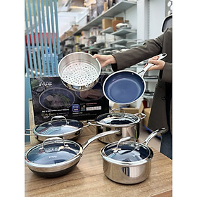 Mua Bộ Nồi Chảo iMat Hybrid Lòng Xanh