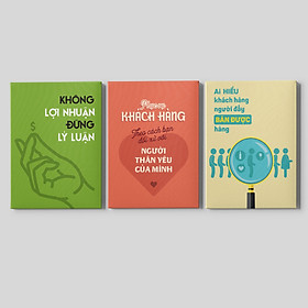 Bộ 03 tranh canvas trang trí Văn phòng