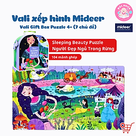 Đồ Chơi Xếp Hình Puzzle MIDEER Kiểu Valy 104 Mảnh Ghép Dành Cho Bé Từ 4 Tuổi - Chủ đề Sleeping Beauty