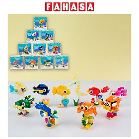 Bộ 10 Đồ Chơi Lắp Ráp Thủy Cung Vui Nhộn - Toys&Joys 9110 (344 Mảnh Ghép)