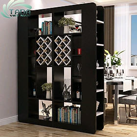 Mua Tủ rượu tủ trưng bày kiêm vách ngăn phòng khách HUCHU tr01 gỗ mdf phủ melamin