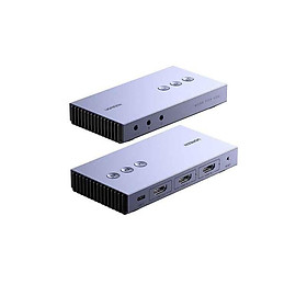 Ugreen 80688 4K30Hz Bộ chuyển 2*HDMI + 3.5mm sang USB-A dùng ghi hình Livestream Capture cm541 - Hàng chính hãng