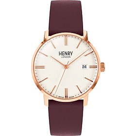 Đồng Hồ Unisex Henry London HL40-S-0396 - Dây Da