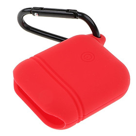 Dust-plug Silicone Case for  Charging Case w/ Carabiner