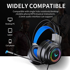 Mua Tai Nghe Gaming Chụp Tai Tích Hợp Mic Đàm Thoại Có Led Phát Sáng Dành Cho Máy Tính Cây