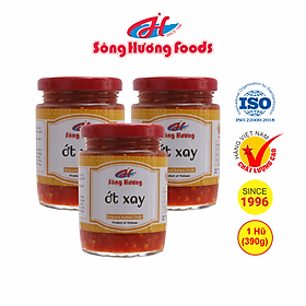 3 Hũ Ớt Tươi Xay Sông Hương Foods Hũ 390g