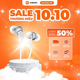 Mua Tai Nghe Nhét Tai Xiaomi Mi In-Ear Headphones Basic (Black/Silver)_Hàng Nhập Khẩu