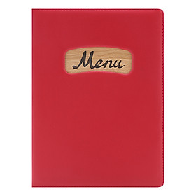 Bìa 20 Lá Menu A4 Gỗ Da Cao Cấp MH-300