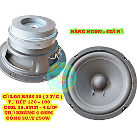 CỦ LOA 20  TỪ KÉP 126-100 GÂN MÚT COIL 35.5MM 4 LỚP