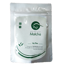 Hình ảnh Bột Trà Xanh Nguyên Chất Làm Bánh Kẹo, Đắp Mặt, Dưỡng Trắng Da Fuji Matcha Thu 30g - Trà Chính Sơn