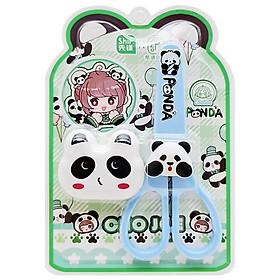 Bộ Kéo Và Dao Rọc Giấy Panda - ShiF 1261 - Màu Xanh Dương