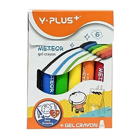 Hộp Bút Sáp Gel Meteor 6 Màu Y PLUS+ GC160130_MT
