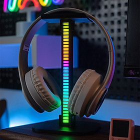Giá treo tai nghe T12 Led RGB cảm biến âm thanh nháy theo nhạc