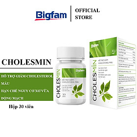 Thực phẩm bảo vệ sức khỏe Cholesmin Bigfam giúp bổ sung chất chống oxy hoá