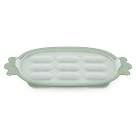 Khay trữ đông đồ ăn dặm có nắp đậy silicone Haakaa hình trái dứa. Có thể làm khay hấp, khay nướng
