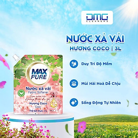 Túi nước xả vải Maxpure Hương Coco 3L