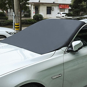 Car Snow Cover with Magnetic Edges, Windshield Cover, Frost Guard, Windproof Shade, Car Windshield Sun Visor, Waterproof , for Car Truck Universal
