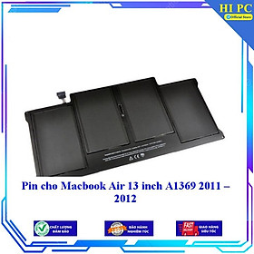 Pin cho Macbook Air 13 inch A1369 2011 – 2012 - Hàng Nhập Khẩu 