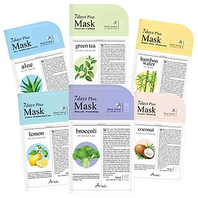 Combo 6 mặt nạ 2 bước ARIUL 7 Days Plus Dưỡng da toàn diện 23g x6