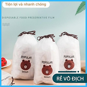 Mua Gói 100 màng bọc thực phẩm  thức ăn  hoa quả  chất liệu PE co giãn