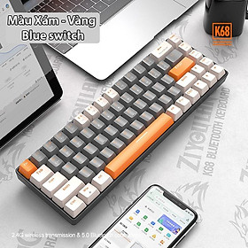 Bàn phím cơ Coputa Bàn phím cơ Bluetooth không dây laptop máy tính gaming cao cấp K68