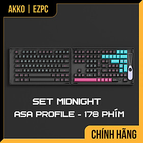 Mua Keycap Cho Bàn Phím Cơ AKKO Hàng Chính Hãng Midnight ASA Profile | EZPC