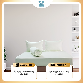 Bộ Ga Giường Cotton Cao Cấp MYM - Chất Liệu 100% Tự Nhiên | Bao Gồm 4 Món | Nhiều Màu sắc