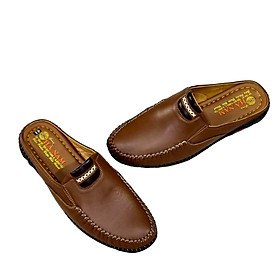 Dép Nam Bít Mũi Da Bò Thật TiTi ĐÔ Cao Cấp GSB20140a