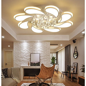 Mua Đèn ốp trần trang trí hoa lan pha lê có điều khiển từ xa
