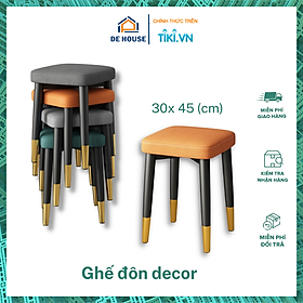 Mua Ghế Đôn Sofa Ngồi Trang Điểm  Đôn Ghế Phòng Khách  Quán Cafe  Ghế Cao 45cm Phong Cách Châu Âu Sang Trọng - Hàng Chính Hãng