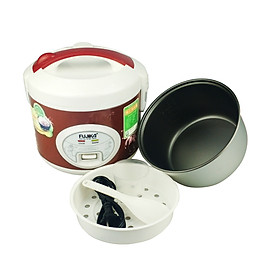 Mua Nồi cơm điện nắp gài 1.8Lit Fujika FJ-CM18  công suất 700W  lồng men chống dính  màu ngẫu nhiên-Hàng chính hãng