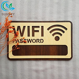 Mua Bảng Gỗ Treo Tường Wifi - Kích Thước 25x15 cm - Trang Trí Quán Coffee