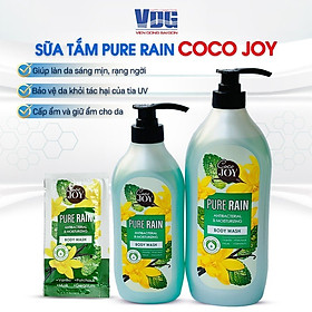 Sữa tắm kháng khuẩn và dưỡng ẩm hương nước hoa Cocojoy Pure Rain chiết xuất hoa lan Vanilla, Lavender, hương cam 6g, 500g, 900g