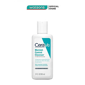 Sữa Rửa Mặt Cerave Cho Da Dầu Mụn Blemish Control Cleanser 88ml