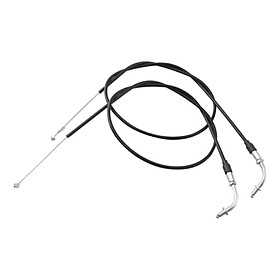 2Pcs Motorcycle Throttle Cables Wire, Modified Accelerator Cable Fit for  XL 883 XL 1200 x48 Replacement