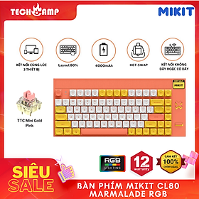 Mua Bàn phím MIKIT CL80 Marmalade RGB - Hàng chính hãng