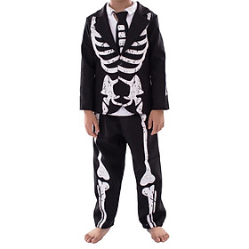 Boys Halloween Skeleton Suit Fancy Dress Halloween suits for Boys Kids Party