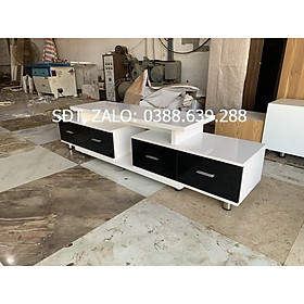 Kệ tivi thông minh kéo ra 2 đầu tăng giảm kích thước, dài 1,6m kéo ra được 2,2m, loại 4 ngăn kéo có tay co